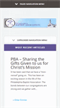 Mobile Screenshot of philadelphiabaptist.org