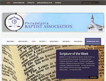 Tablet Screenshot of philadelphiabaptist.org